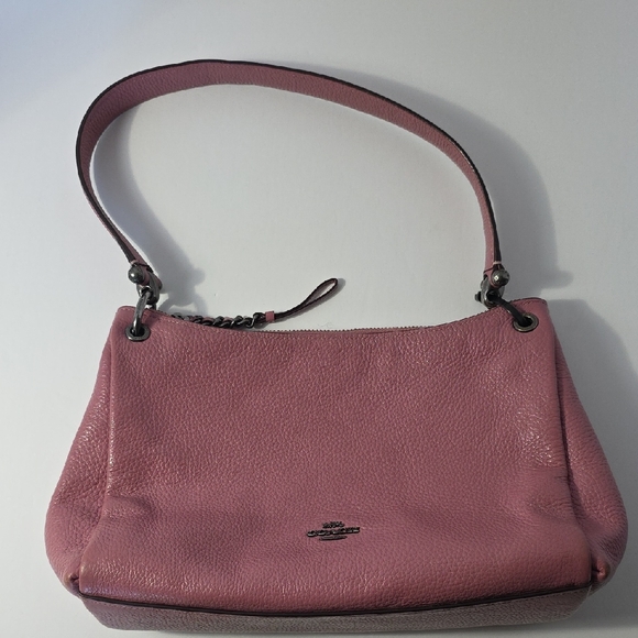 FLAWED COACH AUTHENTIC LEATHER SMALL HAND BAG/PURSE - Picture 1 of 11